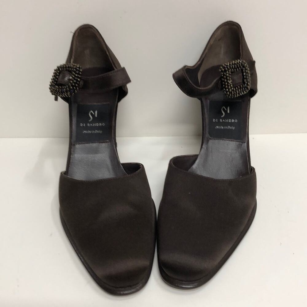 Di Sandro Made in Italy Brown Suede Mid Heel